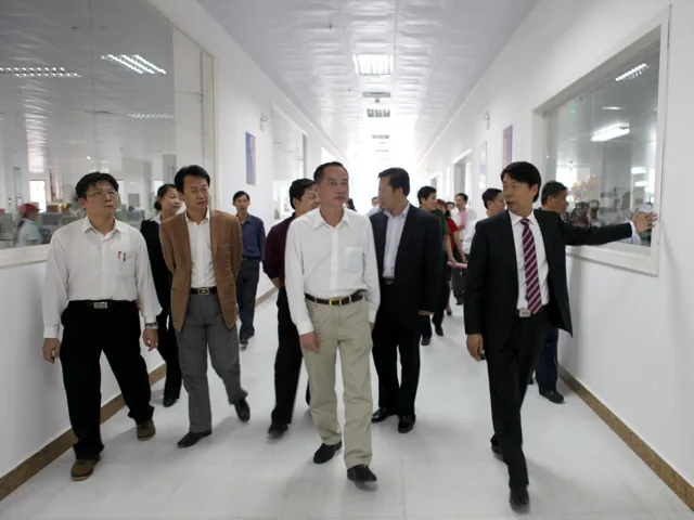 中央记者参访团在景光电子考察指导