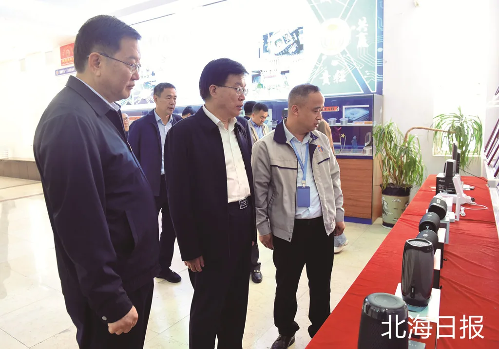 自治区调研组在六禾电子了解经济稳增长和企业发展情况