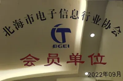 北海六禾电子电子信息行业协会会员单位荣誉资料
